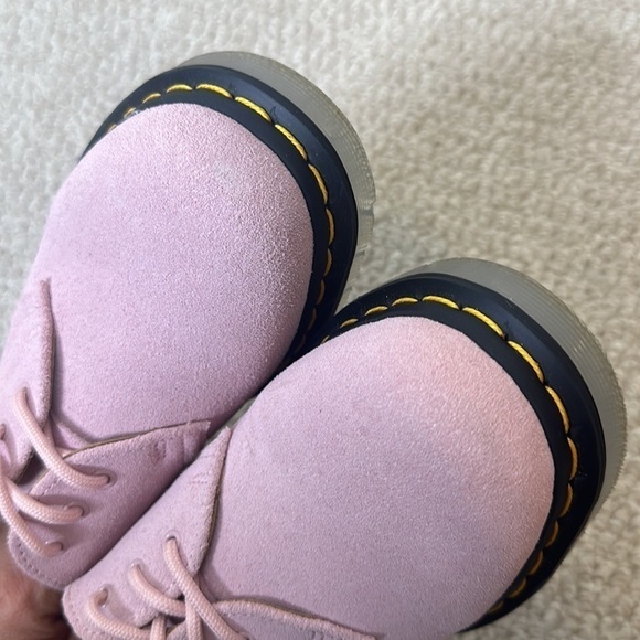 Dr. Martens 1461 Iced Suede Oxford shoes pink ice sole Sz37 US6 - Picture 12 of 12